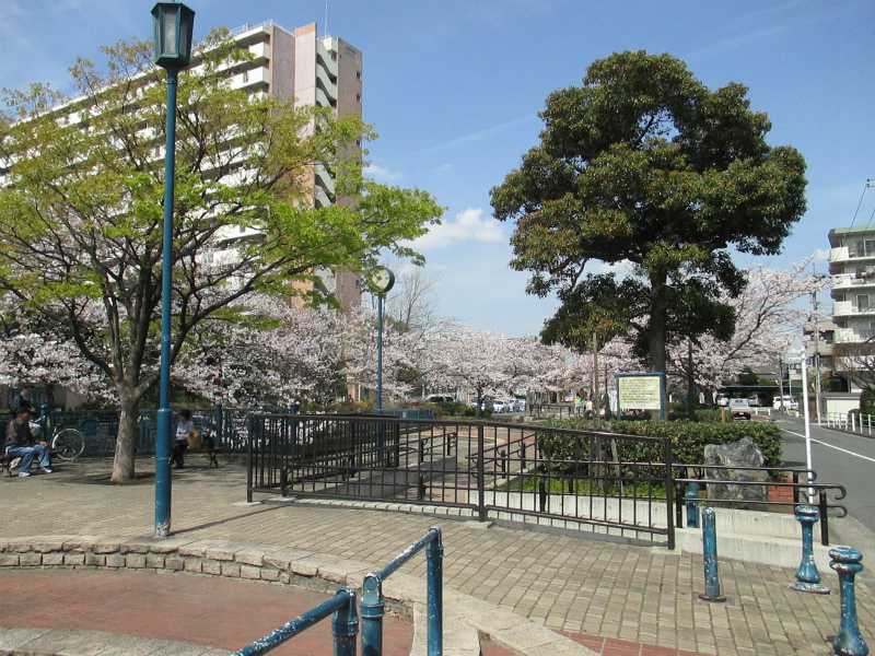 桜咲く・六郷水門
