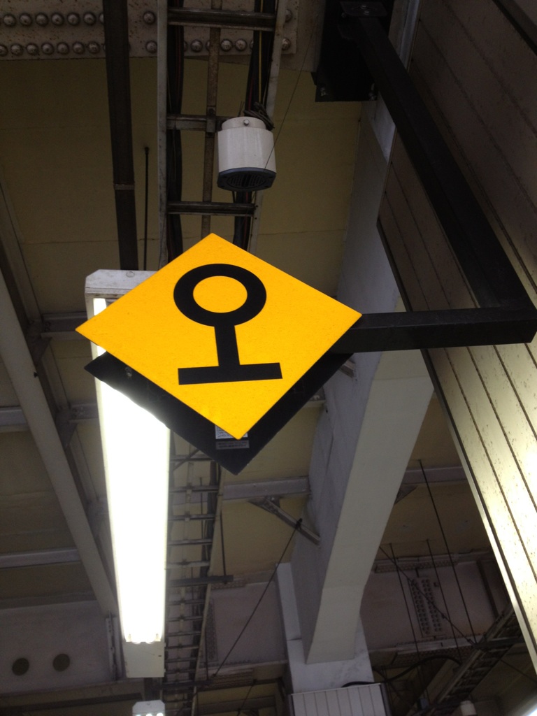 大井町駅で見つけた謎の標識